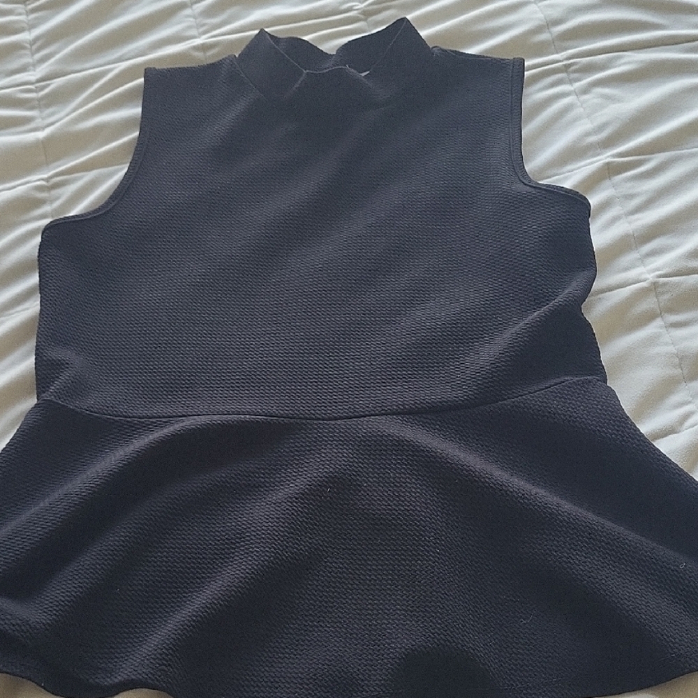 Unwritten Black Peplum Top